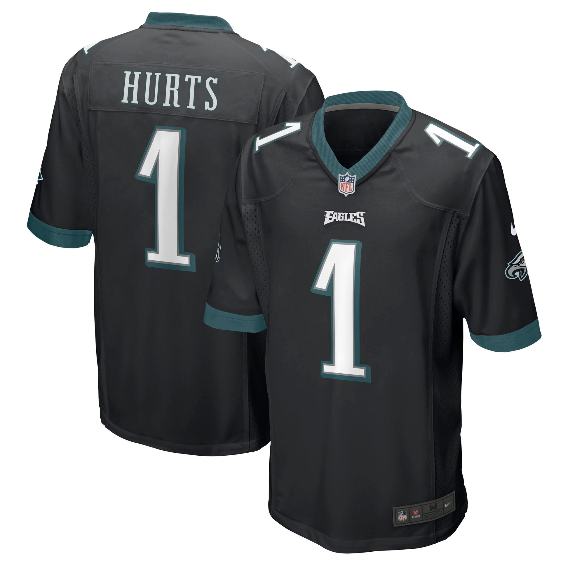 Jalen Hurts Philadelphia Eagles black jersey