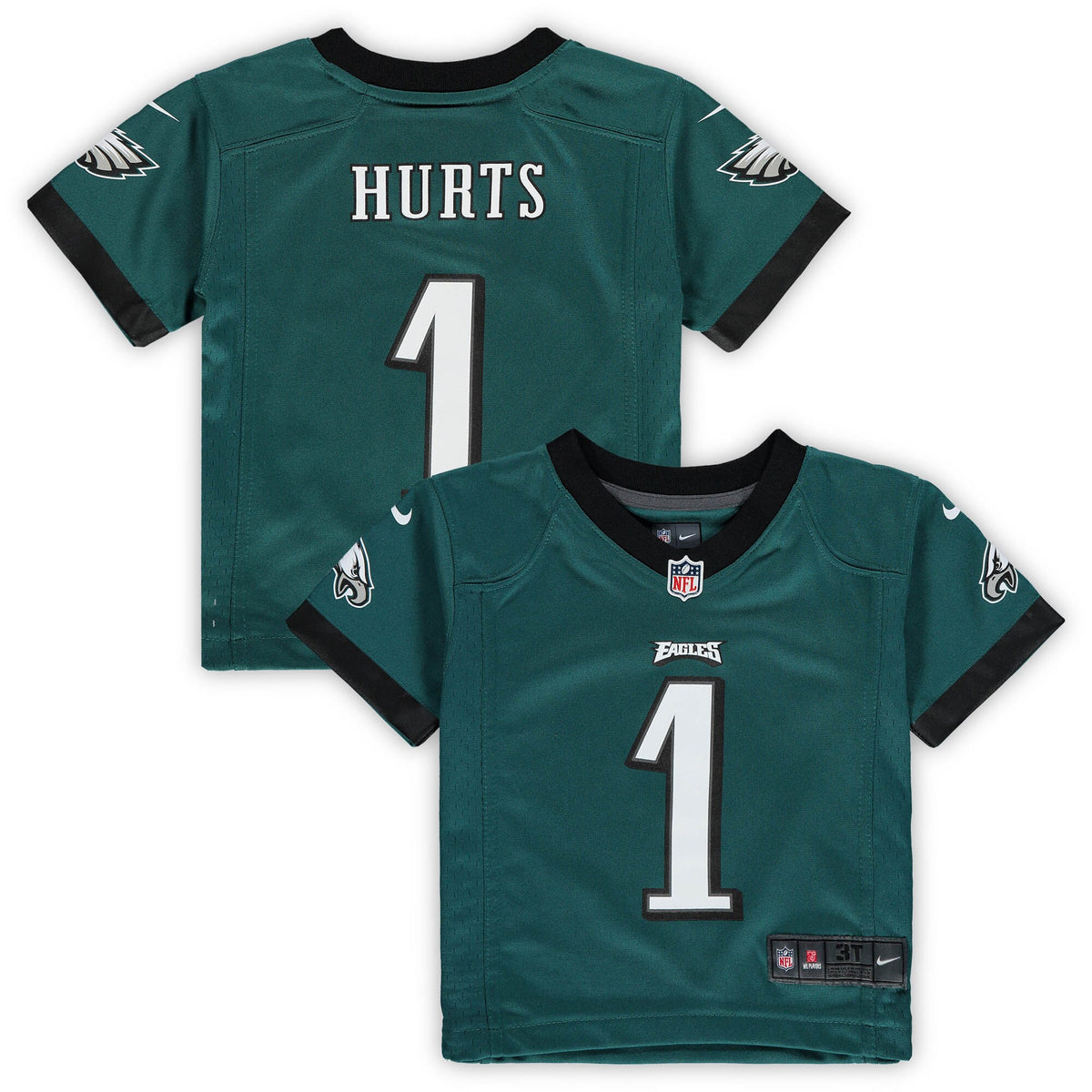 Jalen Hurts Philadelphia Eagles green jersey