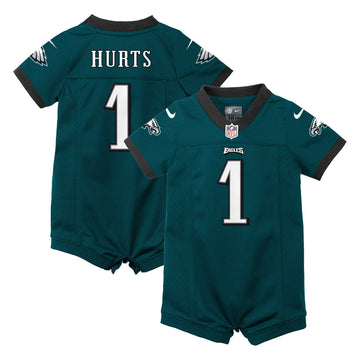 Jalen Hurts Newborn Philadelphia Eagles green Game jersey