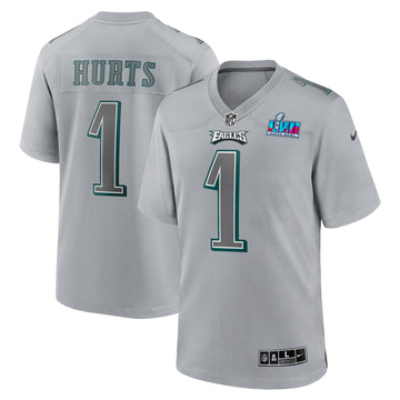 Jalen Hurts Super Bowl Lvii Patch Atmosphere Philadelphia Eagles gray Fashion jersey