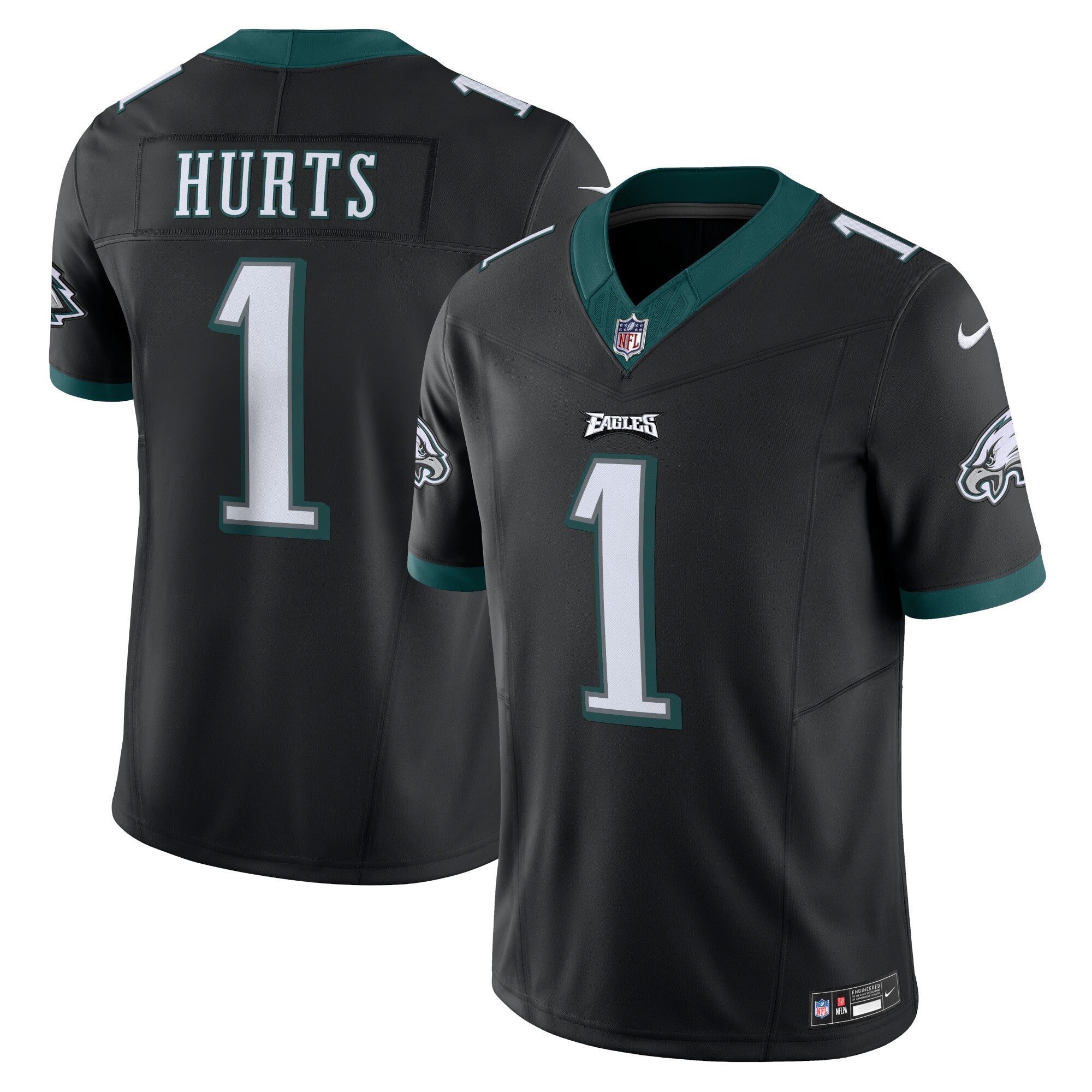 Jalen Hurts Philadelphia Eagles black Vapor jersey