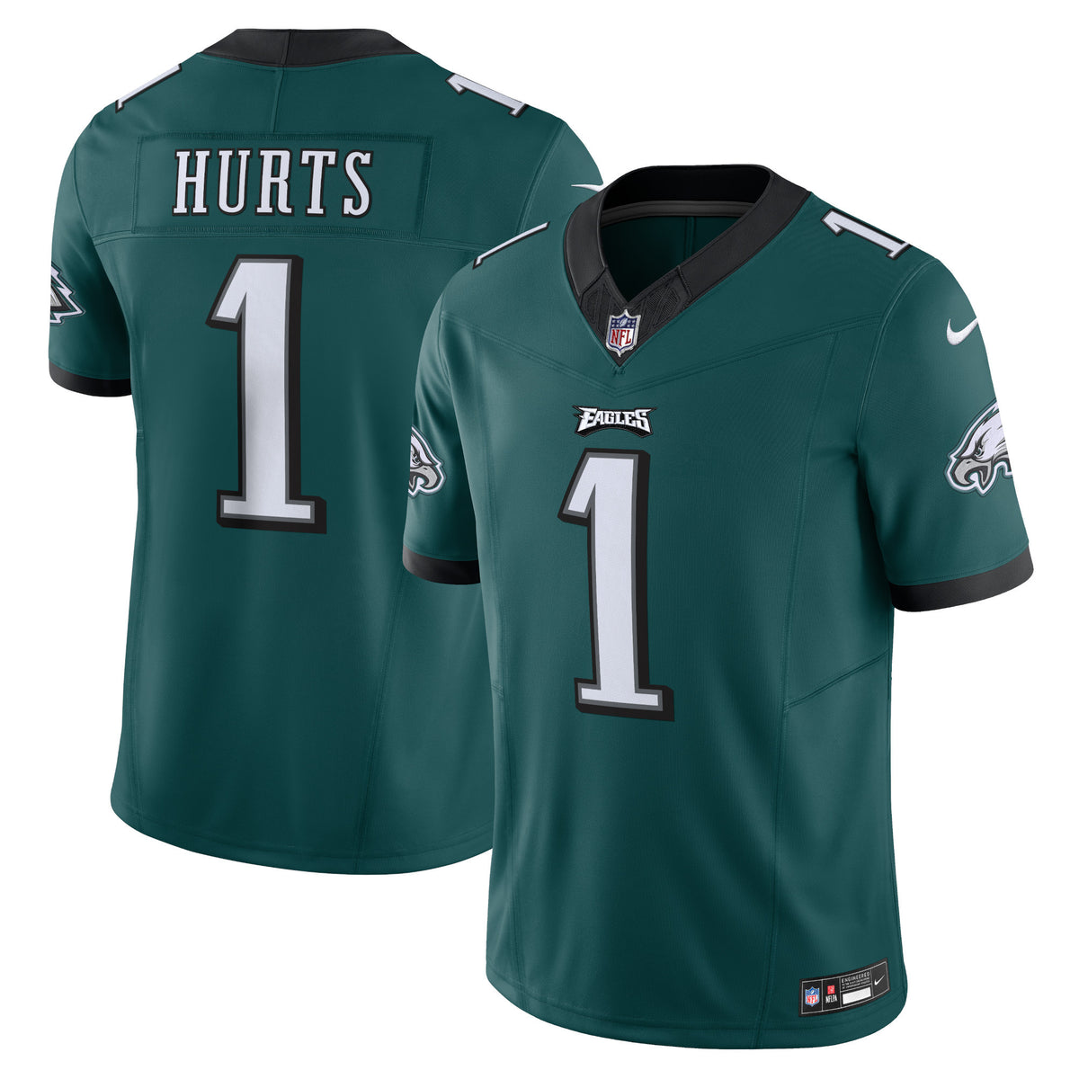 Jalen Hurts Philadelphia Eagles green Vapor jersey