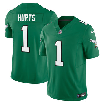 Jalen Hurts Philadelphia Eagles green Vapor jersey