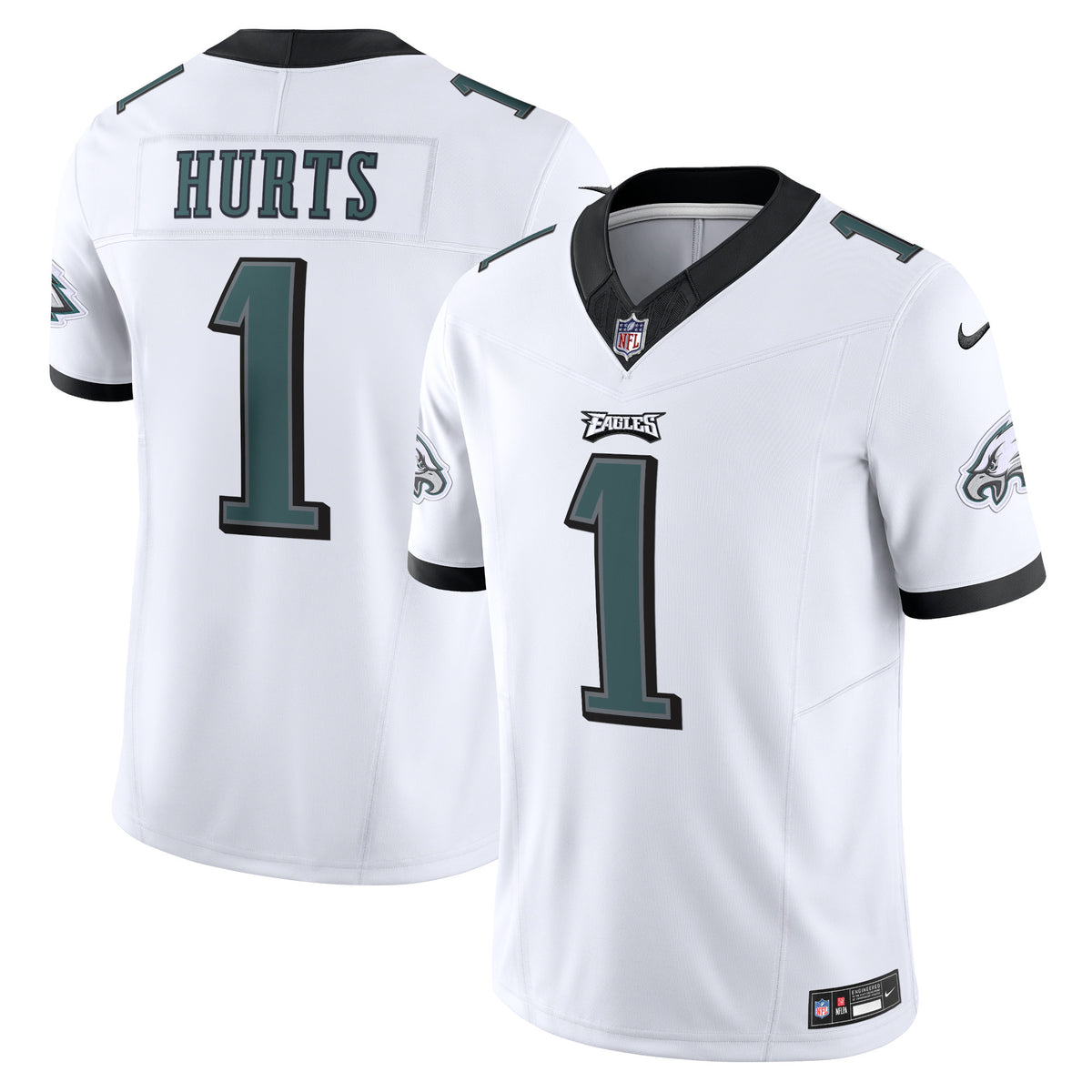 Jalen Hurts Philadelphia Eagles white Vapor jersey