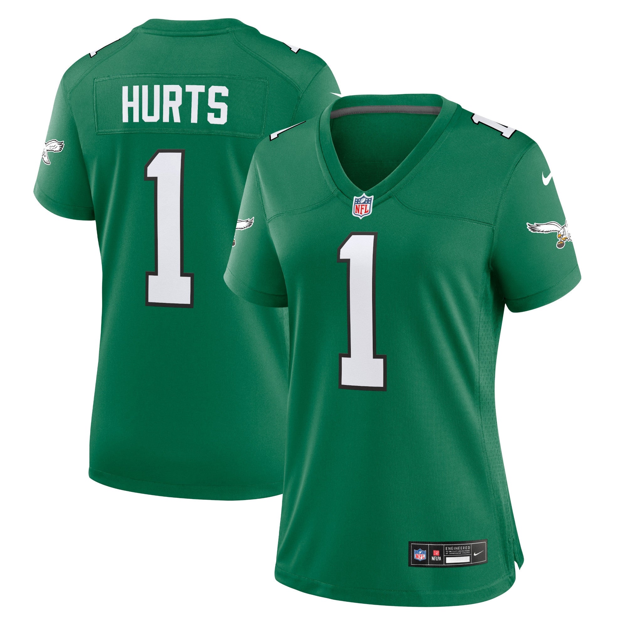 Jalen Hurts Philadelphia Eagles green Game jersey