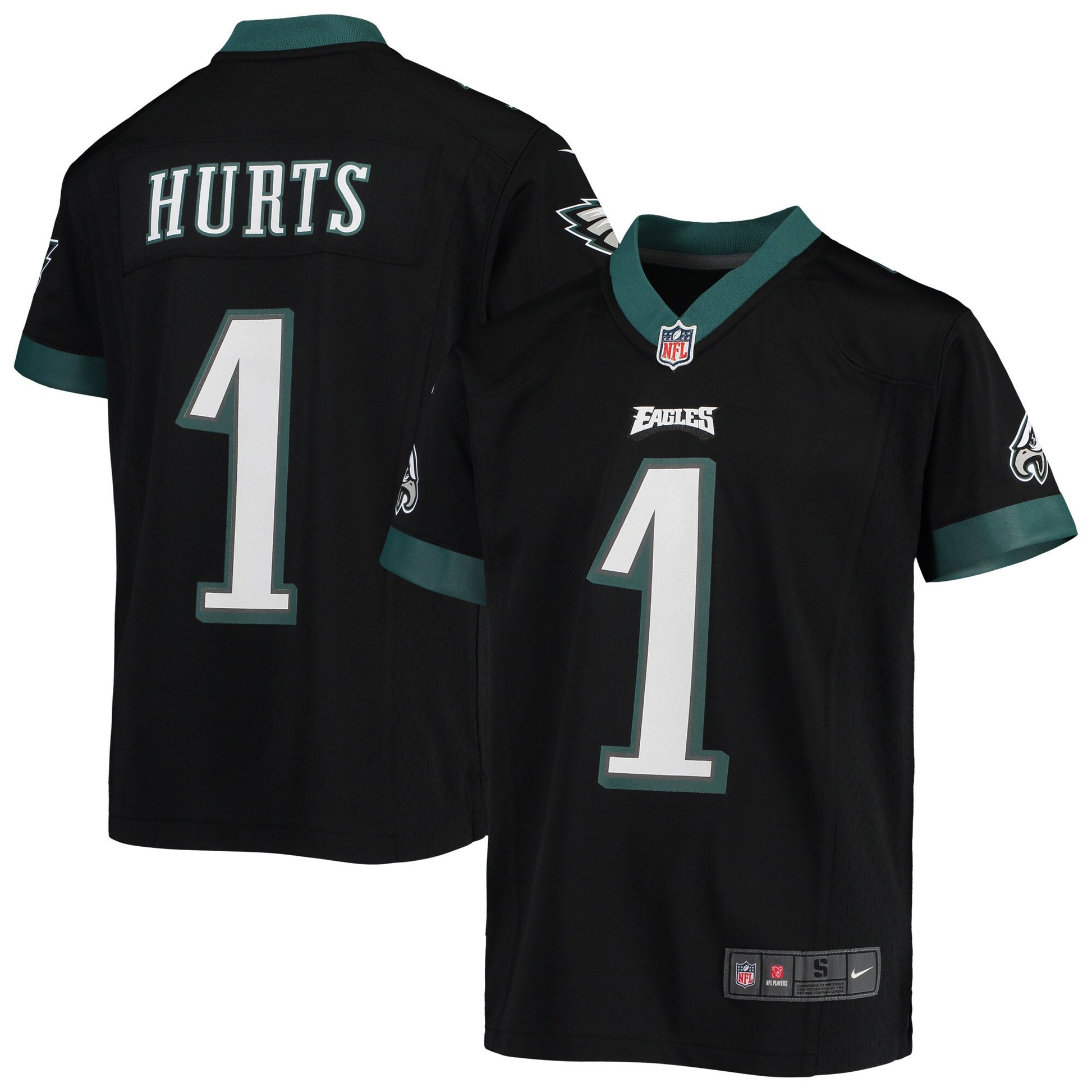 Jalen Hurts Philadelphia Eagles black jersey