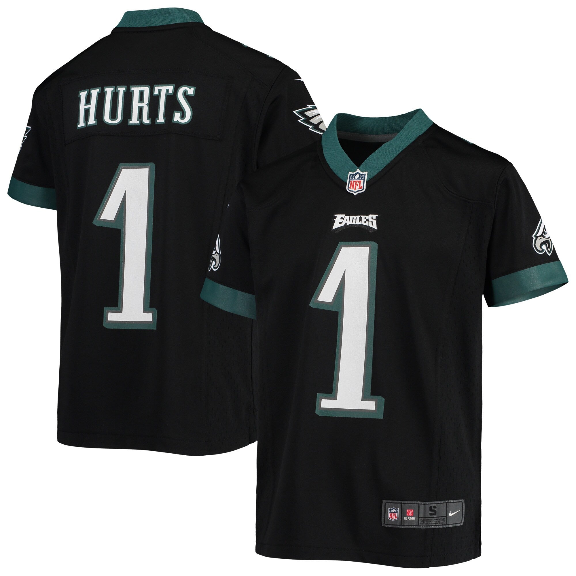 Jalen Hurts Philadelphia Eagles black jersey