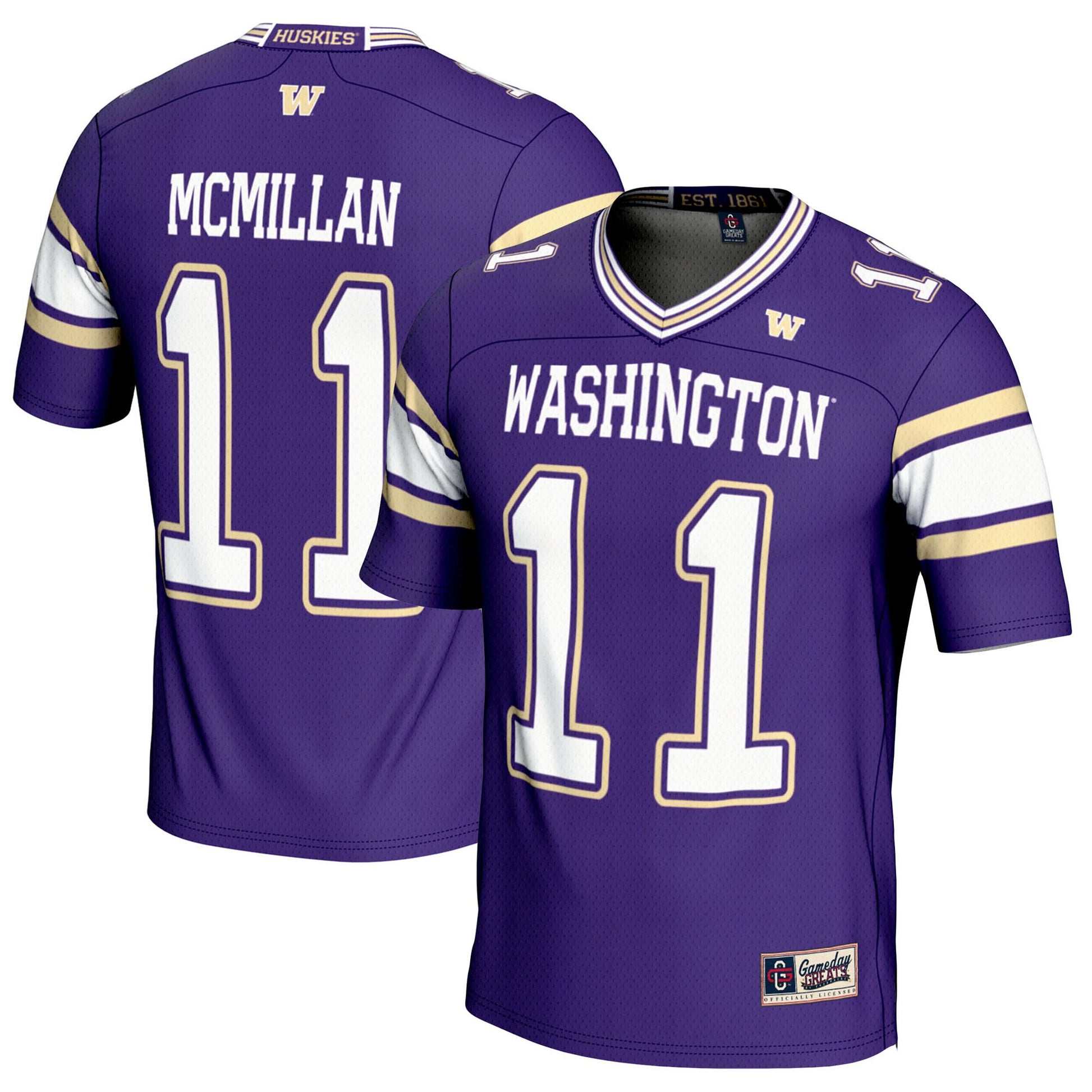 Jalen Mcmillan Washington Huskies purple jersey