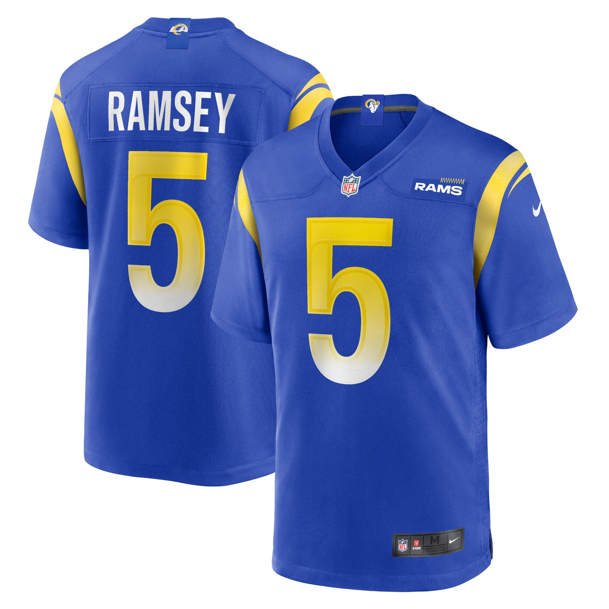 Jalen Ramsey Los Angeles Rams royal jersey