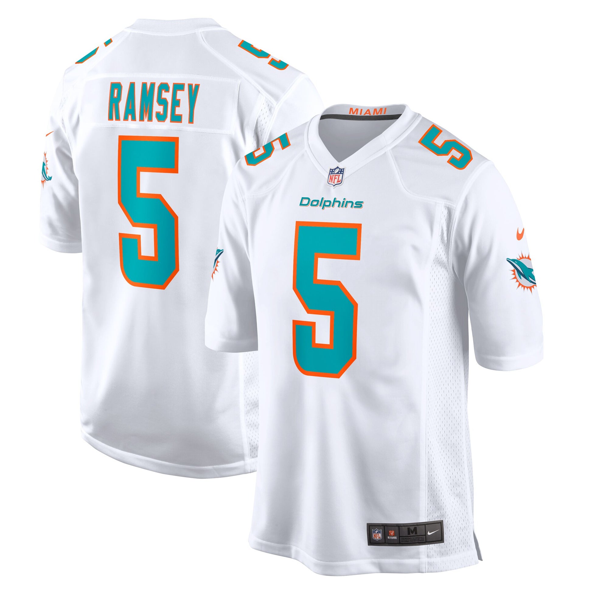 Jalen Ramsey Miami Dolphins white Away jersey