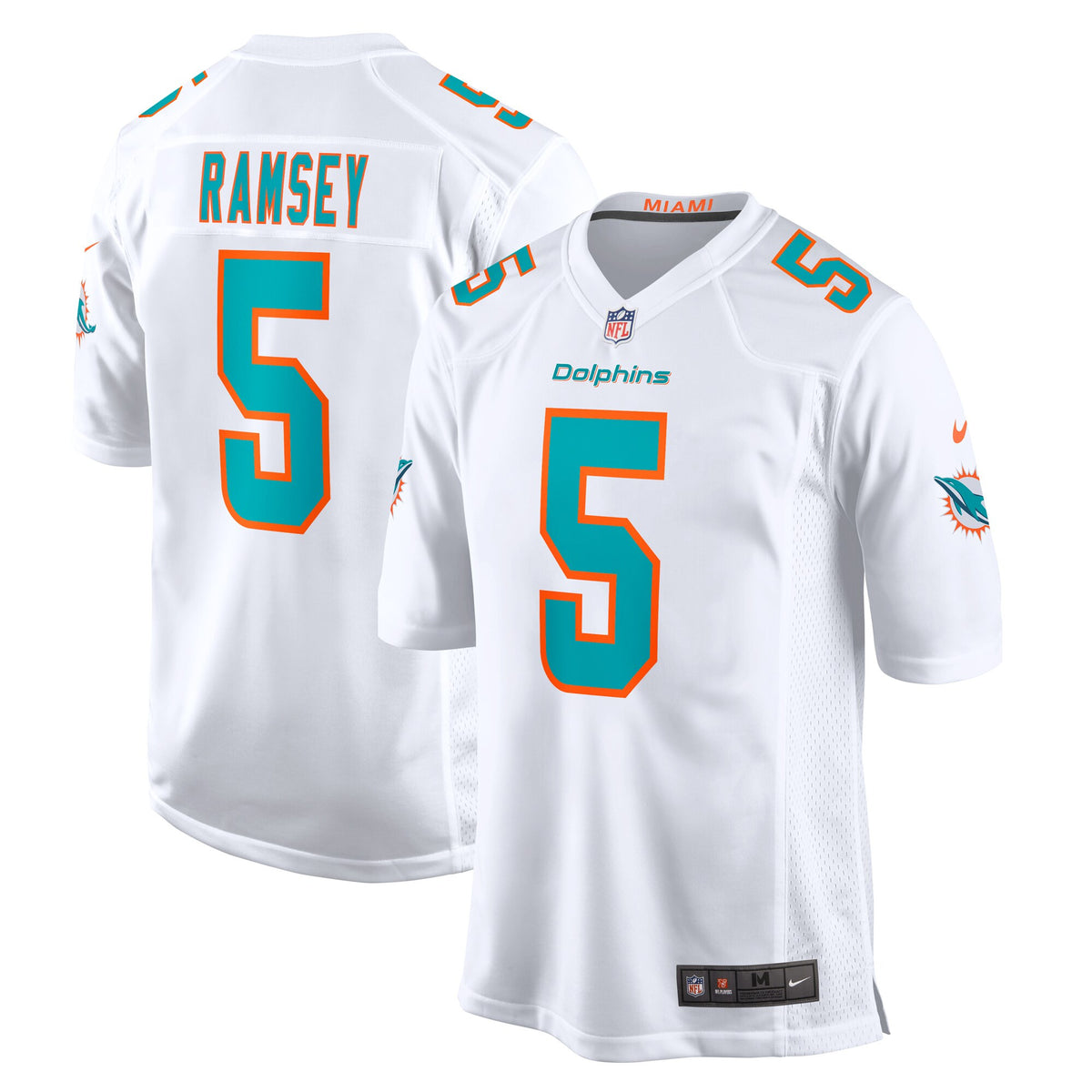 Jalen Ramsey Miami Dolphins white Away jersey