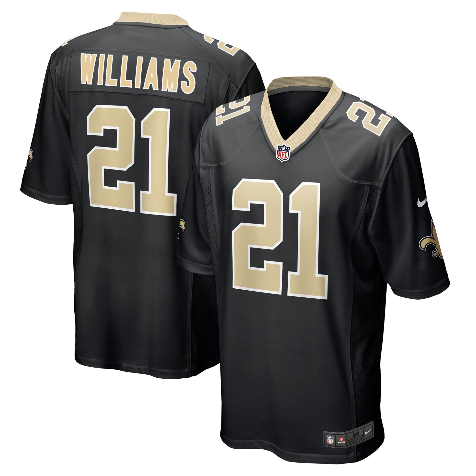 Jamaal Williams New Orleans Saints black Game jersey