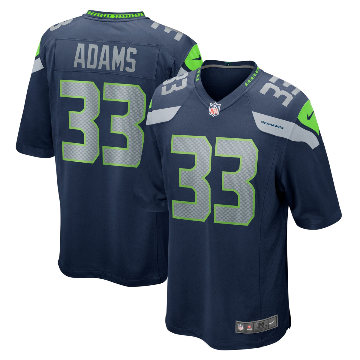Jamal Adams Seattle Seahawks navy Game jersey