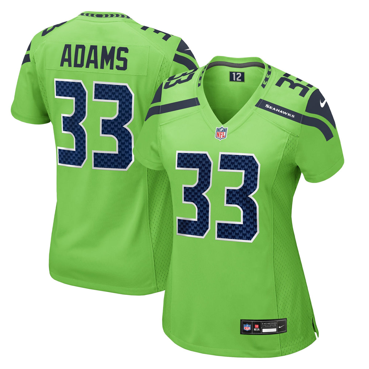 Jamal Adams Seattle Seahawks neon jersey