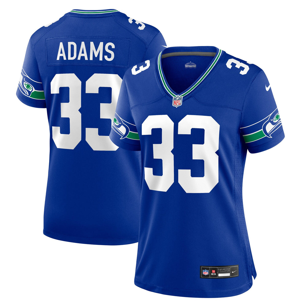 Jamal Adams Seattle Seahawks royal Throwback jersey