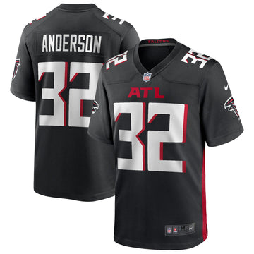 Jamal Anderson Atlanta Falcons black Game jersey