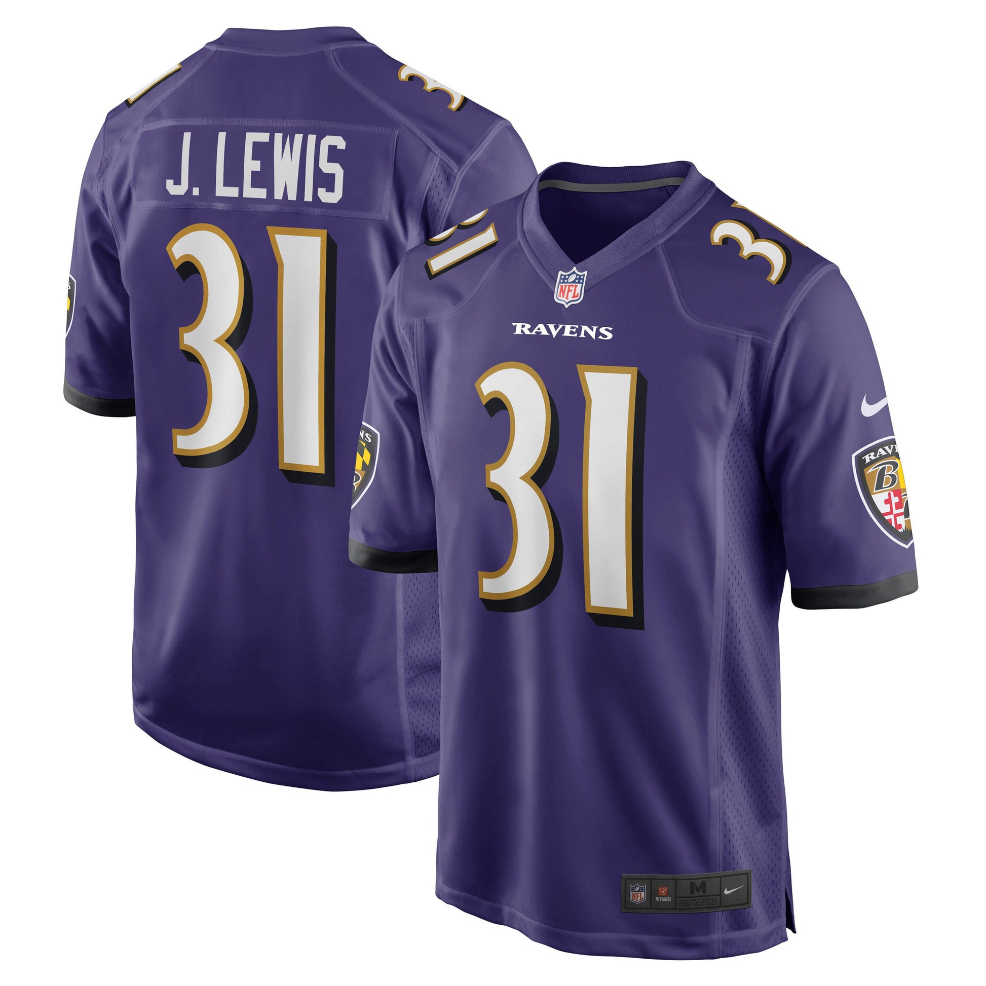 Jamal Lewis Baltimore Ravens purple Game jersey