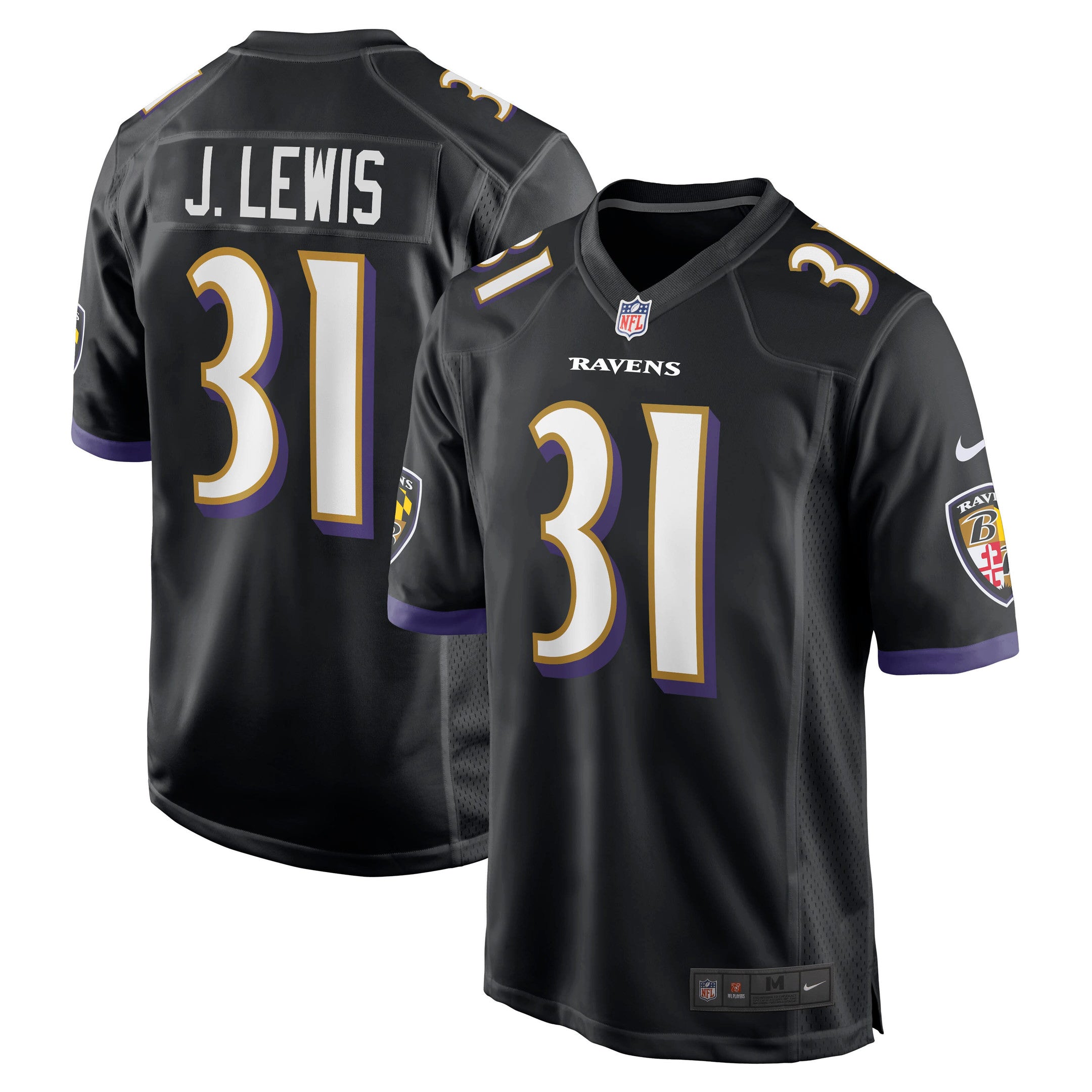 Jamal Lewis Baltimore Ravens black jersey