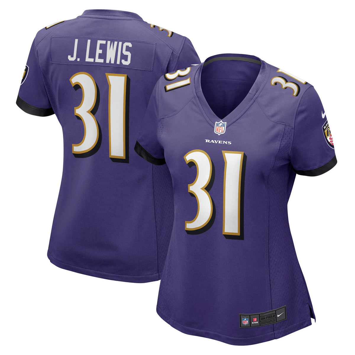 Jamal Lewis Baltimore Ravens purple Game jersey