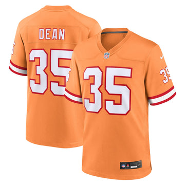 Jamel Dean Tampa Bay Buccaneers orange Throwback jersey