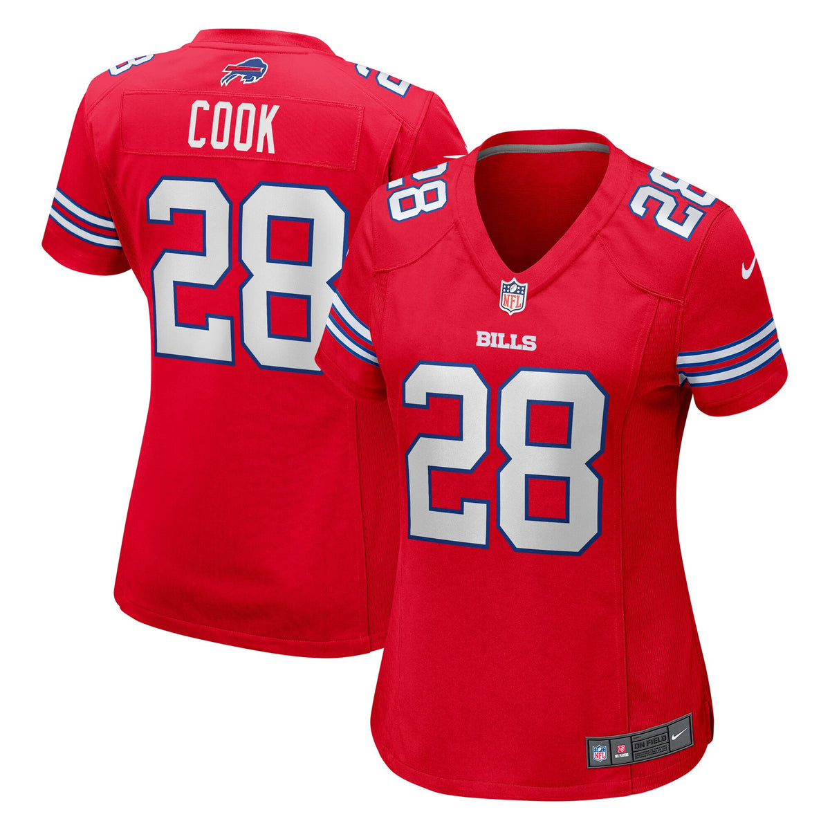 James Cook Buffalo Bills red jersey