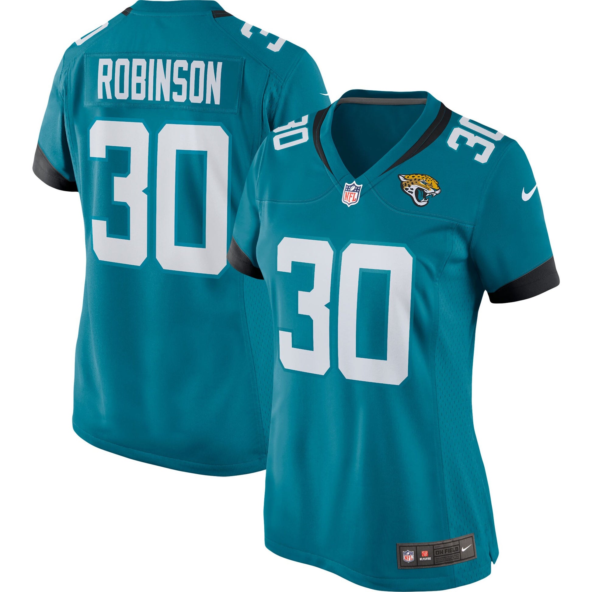 James Robinson Jacksonville Jaguars teal Game jersey
