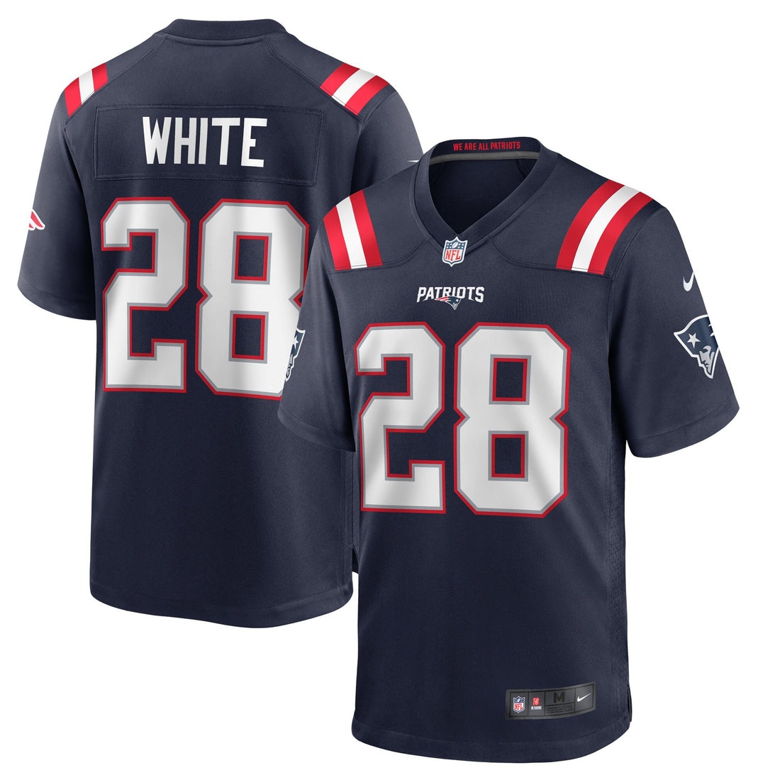 James White New England Patriots navy Game jersey