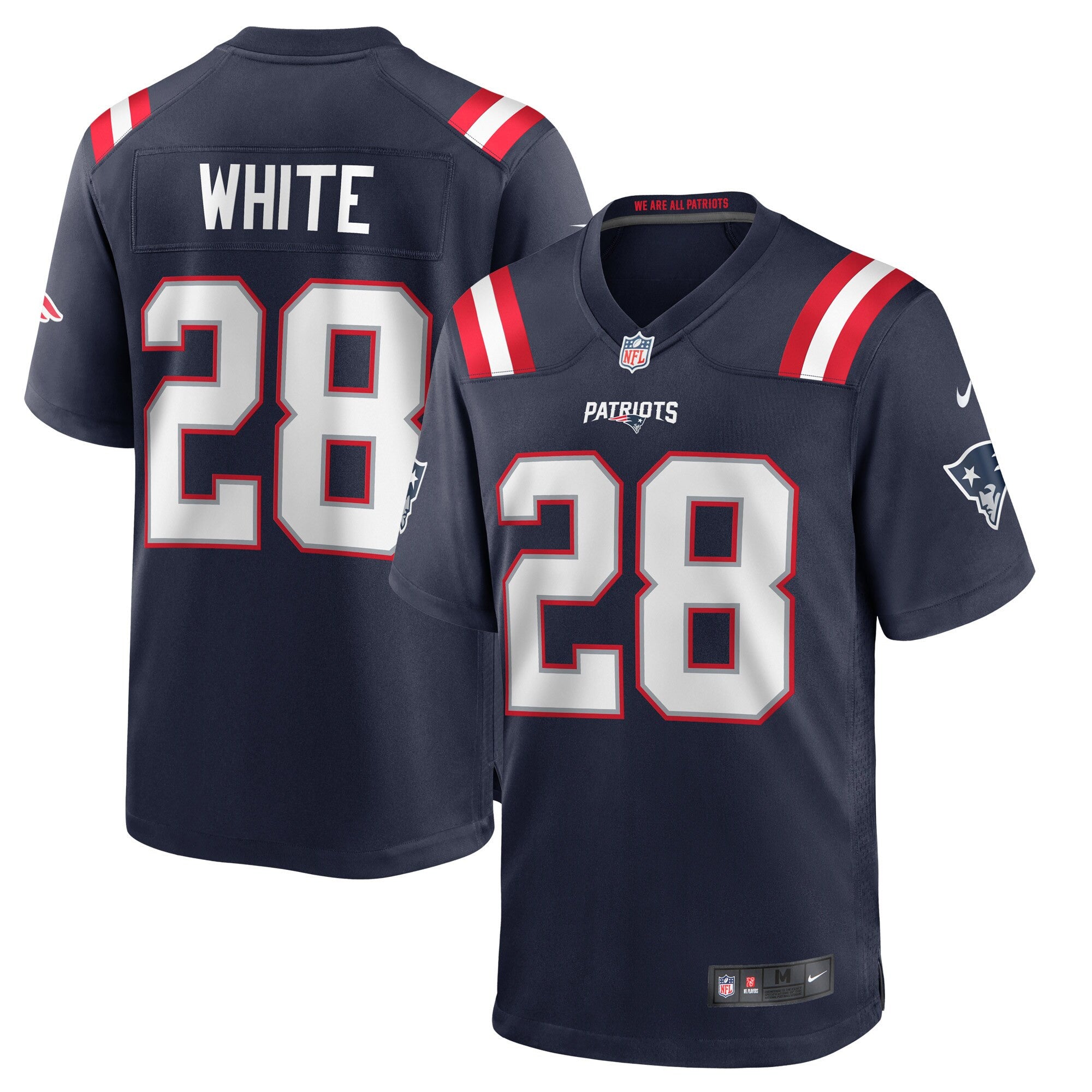 James White New England Patriots navy Game jersey