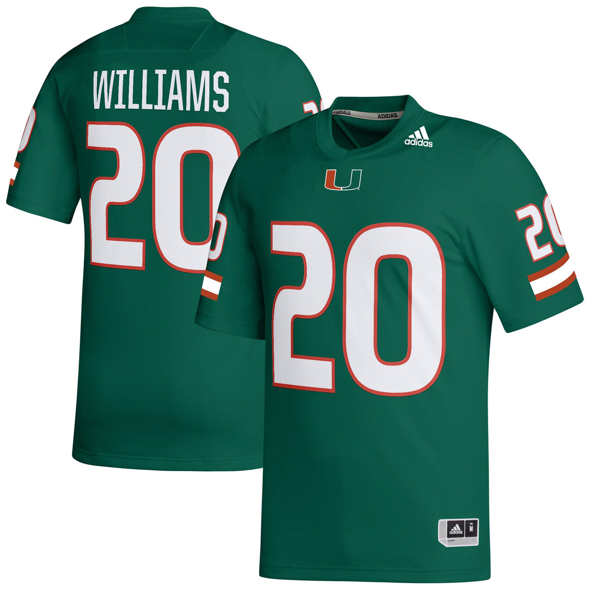 James Williams Miami Hurricanes green jersey