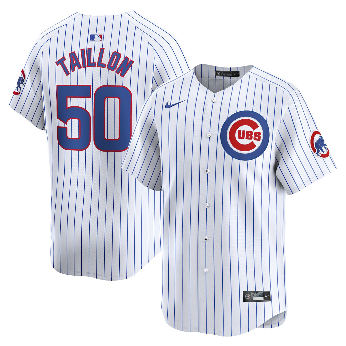 Jameson Taillon Chicago Cubs white Limited jersey