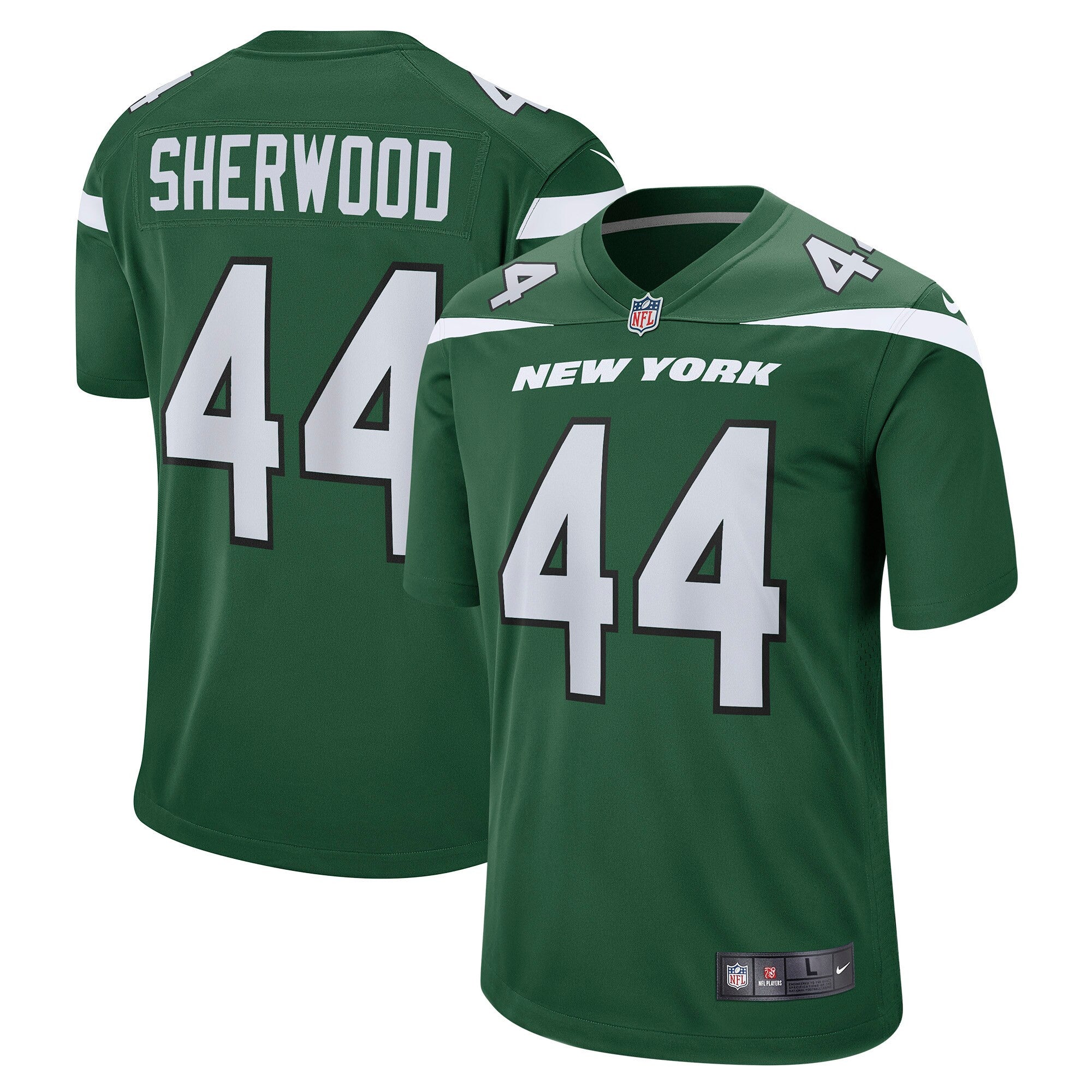 Jamien Sherwood Gotham New York Jets green jersey