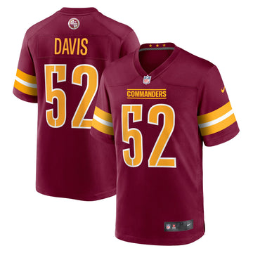 Jamin Davis Washington Commanders burgundy jersey