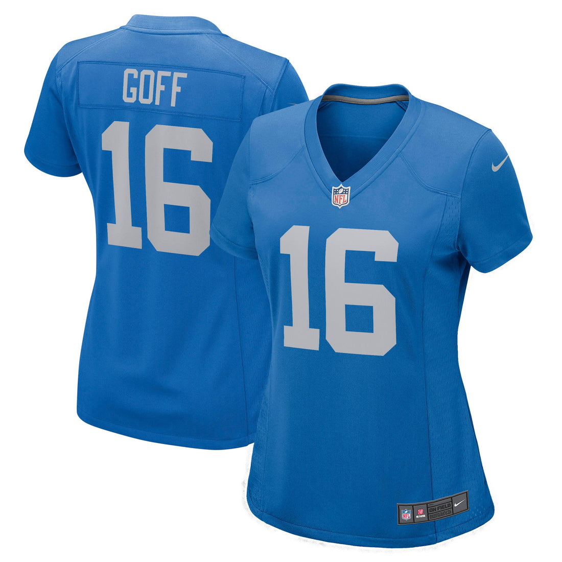 Jared Goff Detroit Lions blue Game jersey