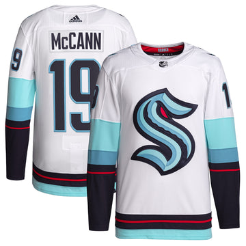 Jared Mccann Seattle Kraken white Away jersey