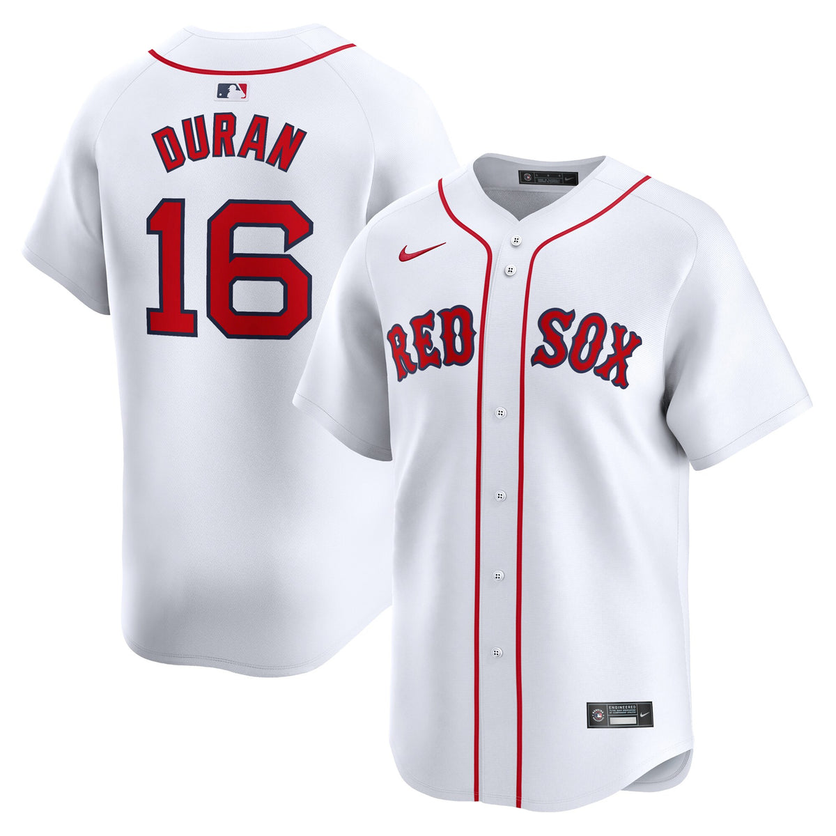 Jarren Duran Boston Red Sox white Limited jersey