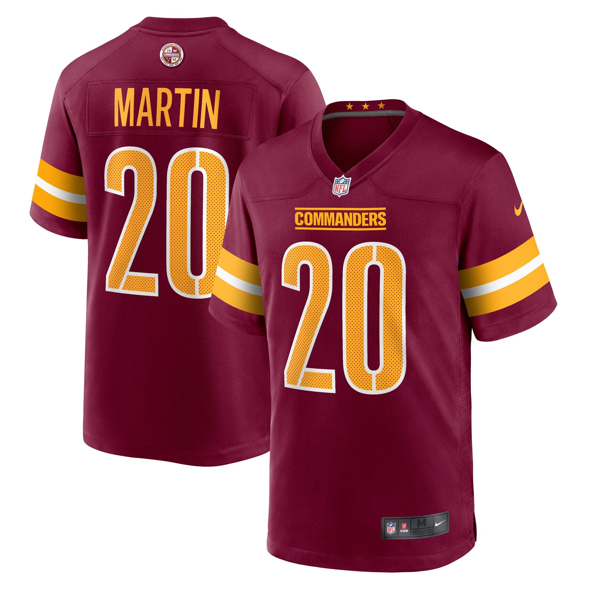 Jartavius Martin Washington Commanders burgundy jersey