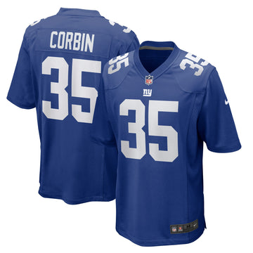 Jashaun Corbin New York Giants royal jersey