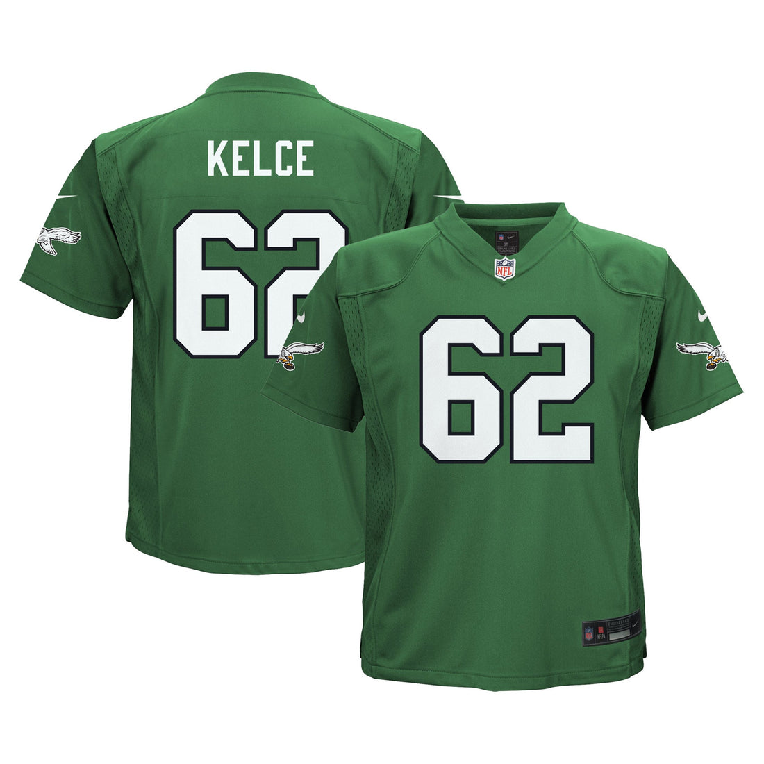 Jason Kelce Philadelphia Eagles green Alternate jersey