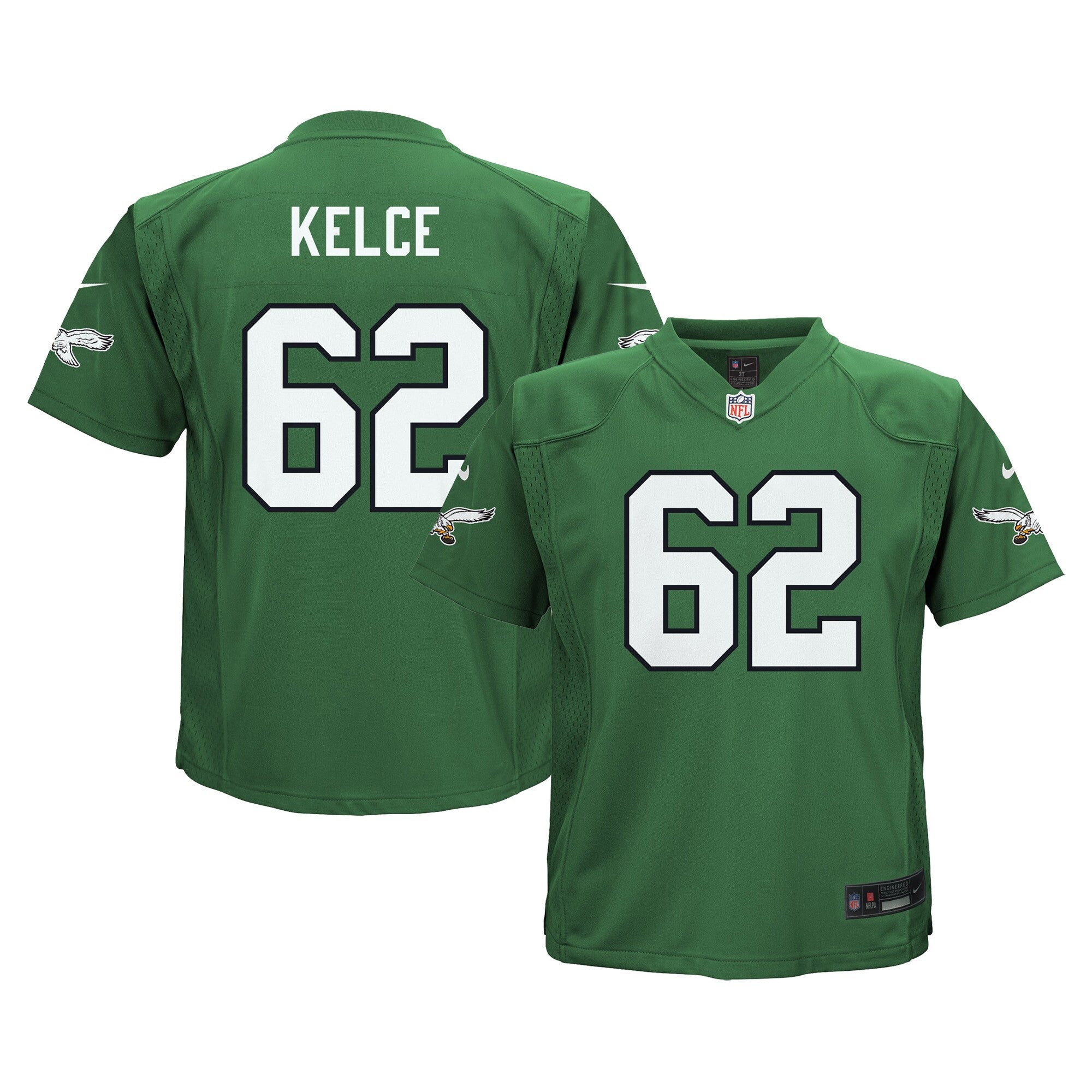 Jason Kelce Philadelphia Eagles green Alternate jersey