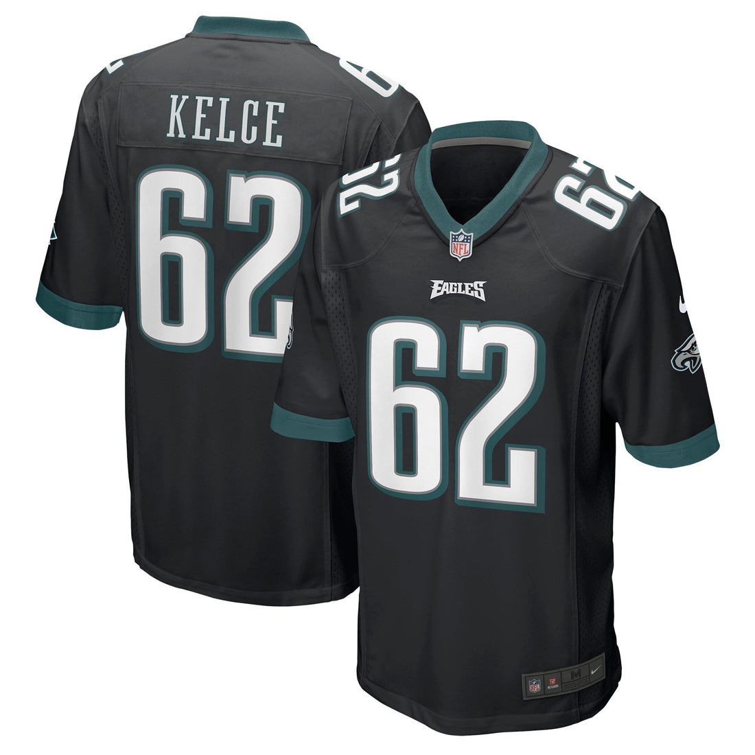 Jason Kelce Philadelphia Eagles black jersey
