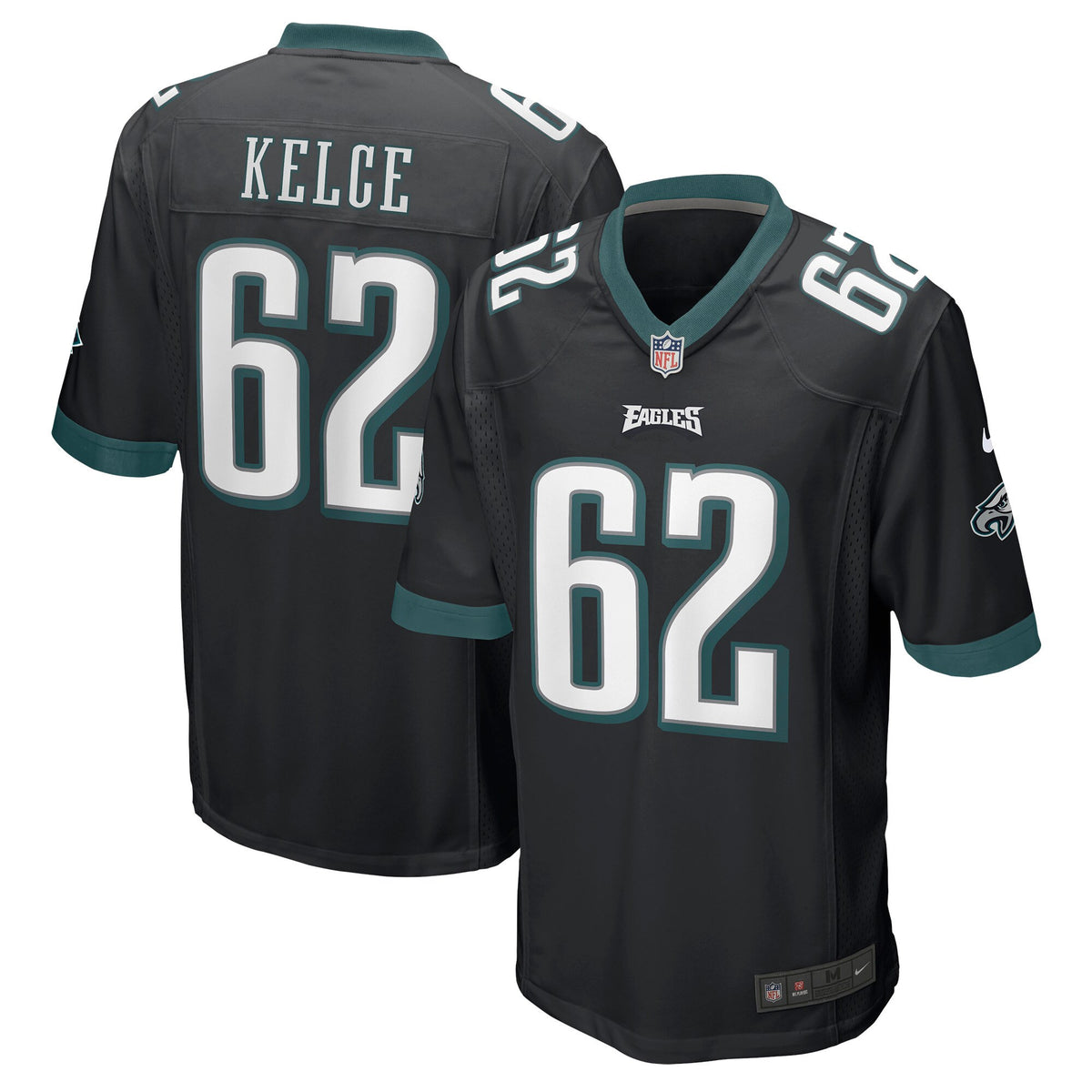Jason Kelce Philadelphia Eagles black jersey