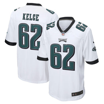 Jason Kelce Philadelphia Eagles white jersey