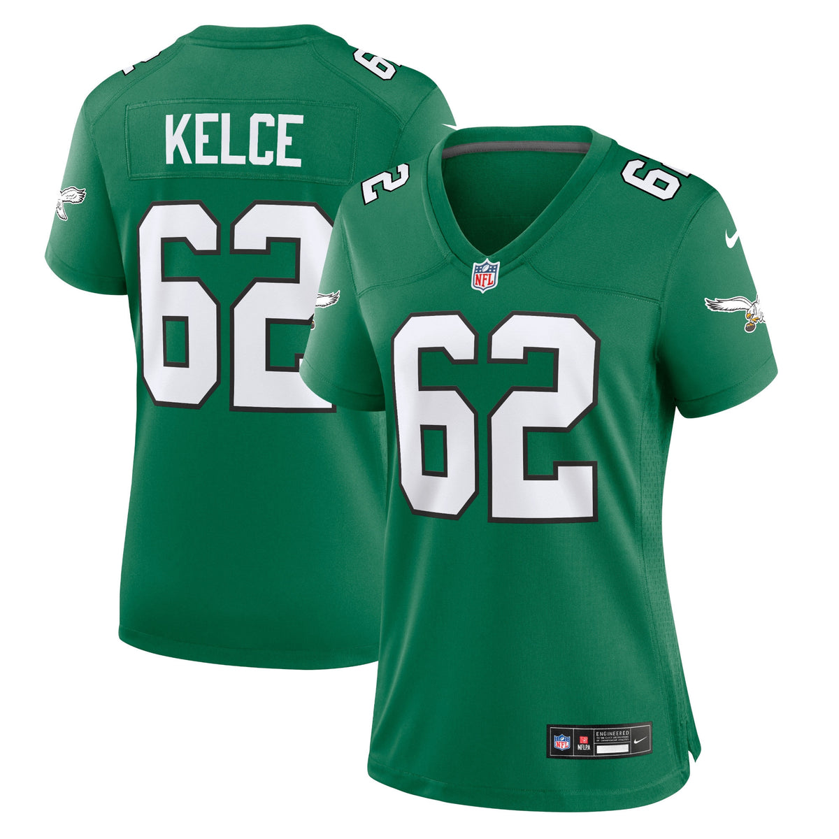 Jason Kelce Philadelphia Eagles green jersey