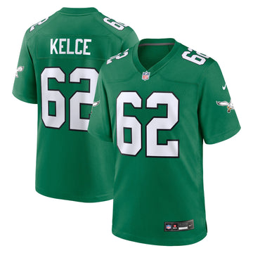 Jason Kelce Philadelphia Eagles green jersey