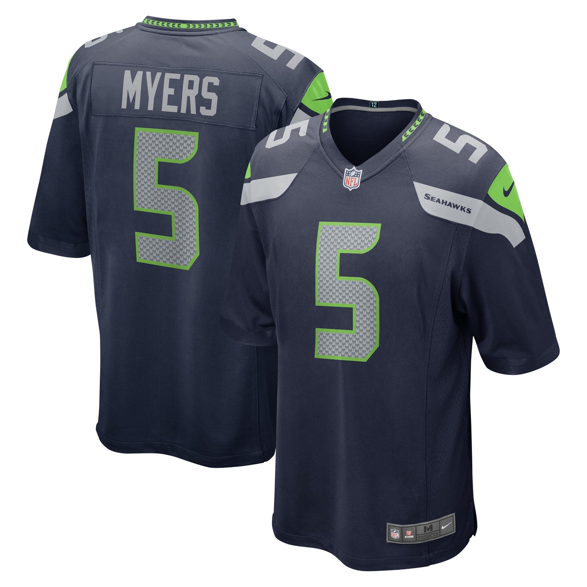 Jason Myers College Seattle Seahawks navy jersey