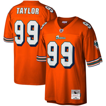 Jason Taylor Miami Dolphins orange jersey