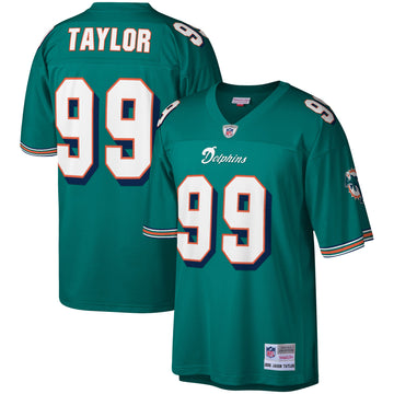 Jason Taylor Miami Dolphins aqua jersey