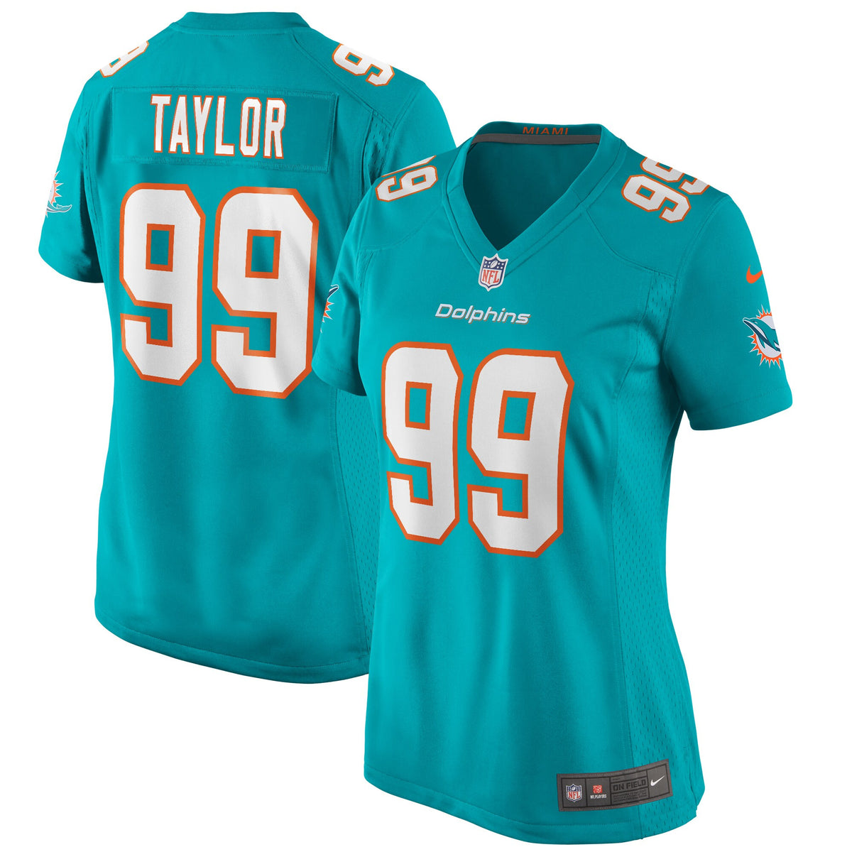 Jason Taylor Miami Dolphins aqua Game jersey