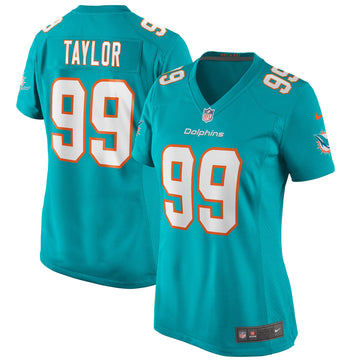 Jason Taylor Miami Dolphins aqua Game jersey