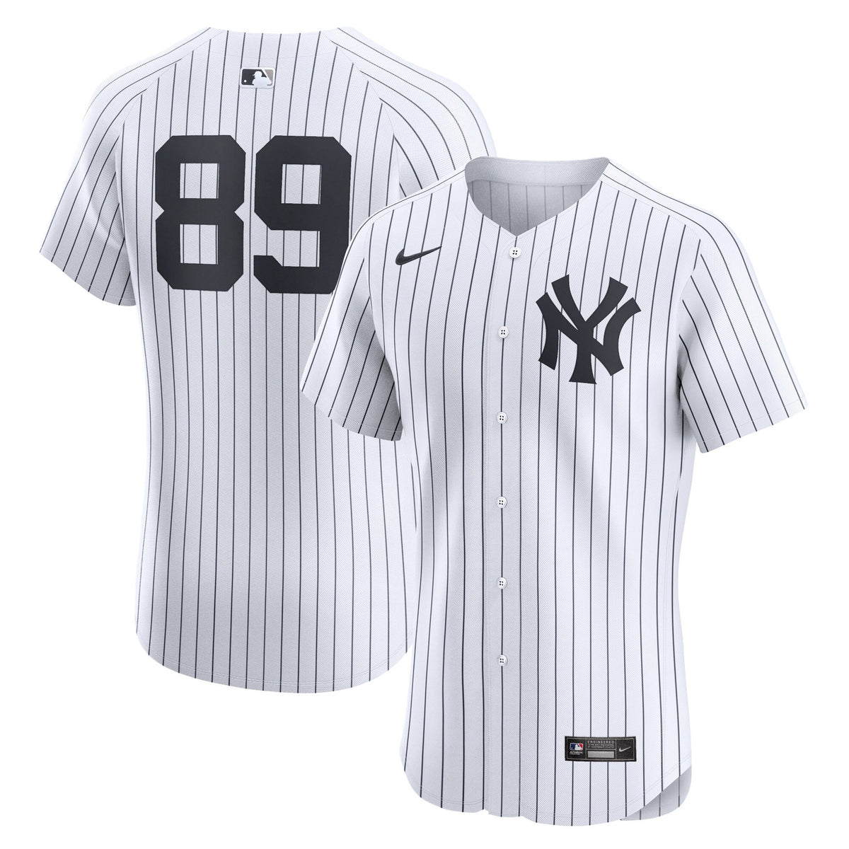 Jasson Dominguez New York Yankees white Elite jersey